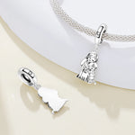 925 Sterling Silver Mum & Daughter Charm Bead - Mother's Day