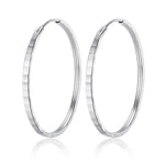 Sterling Silver Square Cut Statement Earrings for Women