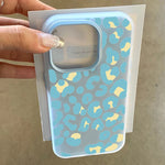Pink Leopard Print Design Candy Color Phone Case for iPhone Air 17 16 15 14 Pro Max 13 12 11 XR 7 8 Plus X Xs 16E 2in1 Cover