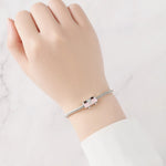 925 Sterling Silver Pink Heart Camper Van Charm Bead