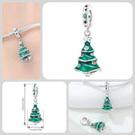 925 Sterling Silver Zircon Snowflake Charm Bead for Bracelet