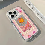 Sun Pattern Printed Mirror Phone Case For iPhone 17 Pro 16 15 14 13 12 11 Pro Max 7 8 Plus XR X XS Max 17E 16E Protection Cover