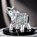 925 Sterling Silver Vintage Elephant Amulet Charm Bead