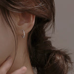 Sterling Silver Thorn Ring Earrings for Women - Vintage Wedding