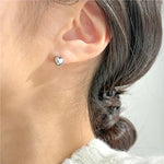 Sterling Silver Small Heart Stud Earrings for Women - Gift
