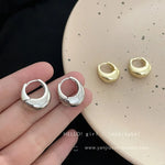 925 Sterling Silver Round Hoop Earrings for Women Vintage Style