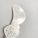 6pcs Fake Freckle Stickers for Women Waterproof Golden Silver Glitter Temporary Tattoos for Face Makeup Holiday Music Party