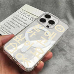 Ins Korea Cute Words Phone Case For iPhone 16 16E 15 14 13 12 11 17 Air Pro Max XS Max 16 Plus Wireless Charge Transparent Cover