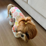 New Cotton Print Puppy Cat Dog Jumpsuit Spring Summer Pet Pajamas for Small Dogs Mascotas Costume York Terrier Maltese Overalls