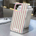 Simple Pink Blue Striped Design Clear Case for Samsung Galaxy S25 S24 S23 Ultra S22 Plus S21 FE A16 A55 A35 A52 A56 Soft Cover