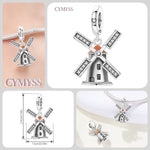 925 Sterling Silver Statue of Liberty Flag Charm Bead