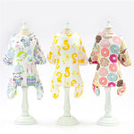 New Cotton Print Puppy Cat Dog Jumpsuit Spring Summer Pet Pajamas for Small Dogs Mascotas Costume York Terrier Maltese Overalls