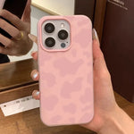 Korean Pink Leopard Print Cover For iPhone 16 Pro Max Case iPhone 17 Air 16 11 12 13 14 15 16 7 8 Plus 16promax 16E 2 in 1 Funda