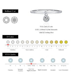 MODIAN D Color Round Moissanite Ring 925 Sterling Silver Small Charms Sparkling Finger Rings For Women Wedding Jewelry Gift