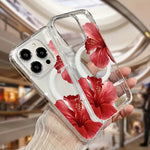 Hibiscus Flower Case For iPhone 11 12 Pro 13 14 Plus 15 16 17 Air Pro Max XS X XR 7 8 Plus SE2 16E Phone Cover