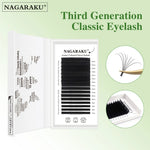 NAGARAKU Luxury Collected Classic Eyelash Extension 16rows Individual Denso Matte Black Professional Soft Natural