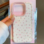 Transparent Pink Flowers Case For Xiaomi Redmi Note 14 13 12 11 Pro Plus 5G 12S 11S 10S 10 Pro Redmi 13C 12C 14C 4G Soft Cover
