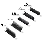 NAGARAKU Synthetic Mink Eyelashes Individual Eyelash Maquiagem LB LC LD N L Curls Mix 7-15mm 16 Lines Natural Soft High Quality