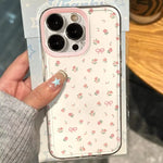 Transparent Pink Flowers Case For Xiaomi Redmi Note 14 13 12 11 Pro Plus 5G 12S 11S 10S 10 Pro Redmi 13C 12C 14C 4G Soft Cover
