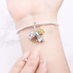 925 Sterling Silver Western Cowboy Charm Bead for Bracelet