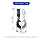 925 Sterling Silver Two-Tone Angel Wing Pendant Necklace