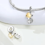 925 Sterling Silver Anniversary Charm Bead for Bracelet