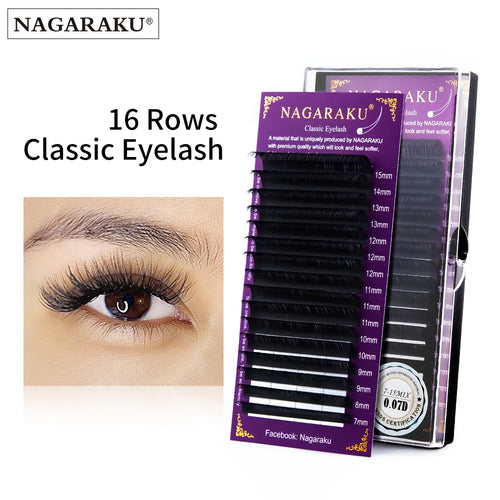 NAGARAKU Eyelash Extension Maquiage Lashes Individual Eyelash Natural Soft Lashes High Quality Synthetic Mink Makeup （old box）