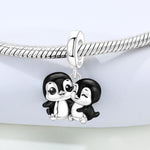 925 Sterling Silver Penguin Charm Pendant Necklace