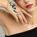 30pcs Waterproof Temporary Tattoo Stickers Disposable 3D Color Butterfly Rose Flower Feather Fake Tattoo for Women Girl Body Art