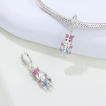 925 Sterling Silver Nutcracker Prince Princess Charm Bead