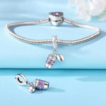 925 Sterling Silver Coffee Cup Dangle Charm Bead for Bracelet Necklace