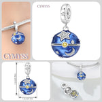 925 Sterling Silver Red Bell Festive Charm Bead
