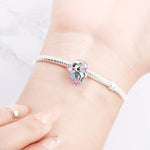 925 Sterling Silver Fish Tail Charm Bead for Bracelet
