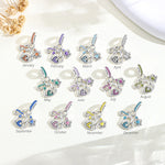 925 Sterling Silver 1-12 Month Birthstone Charm Bead