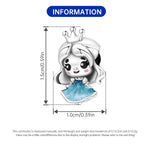 925 Sterling Silver Fairy Tale Princess Charm Bead for Girls