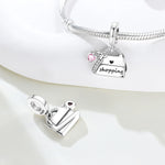 925 Sterling Silver I Love Shopping Charm Bead for Bracelet