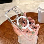 Plaid Five-Pointed Star Creative Pattern Magnetic Phone Case For iPhone 17 Pro 16 15 14 13 12 11 Pro Max 7 8 Plus 16E Air Cover