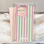 Minimalist Pink Blue Striped Simple Clear Case for Xiaomi Redmi 13 14C 13C Note 14 13 12 11 Pro Plus 12S 11 10S Pro Soft Cover