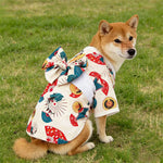 Japanese Pet Kimono Bow Fan Print Puppy Dog Clothes Small Dogs Corgi Shiba Inu Shetland Cat Dresses Pet Clothing