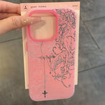 Angel Cross Line Drawing Phone Case For Samsung S25 FE S24 S23 S22 S21 Ultra Plus A56 A36 A26 A55 A35 A16 A15 A07 Soft Cover