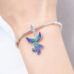 925 Sterling Silver Lucky Phoenix Charm Bead for Bracelet