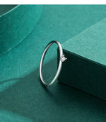 Classic Moissanite Wedding Ring | 925 Sterling Silver Engagement Ring