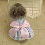 Sweet Bunny Rabbit Skirt Summer Pet Dress for Small Animals Stripe Plaid Puppy Dog Cat Mascotas Clothes Clothing Estidos Perrita
