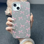 Black Bow Phone Case for Samsung Galaxy A15 A14 A55 A35 A53 A54 S25 S24 S23 Ultra S22 Plus S21 FE Shockproof Silicone Soft Cover