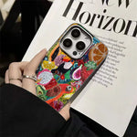 Fig-shaped Bead Embroidery Print Phone Case for iPhone 17 16 15 14 13 12 11 Pro Max XS XR 16e Cover Funda for iPhone 16 Pro Max