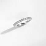 MODIAN Luxury D Color Moissanite Band Stackable Ring For Women Real 925 Sterling Silver Wedding Jewelry With Exquisite Box Gift