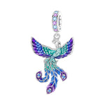 925 Sterling Silver Lucky Phoenix Charm Bead for Bracelet