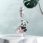 925 Sterling Silver Panda Charm Bead for Bracelet