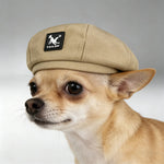 Adjustable Dog Beret Hat Cute Puppy Cap for Small Medium Dogs Cats Fashion Party Cosplay Accessories Pet Outdoor Supplies