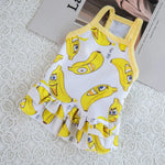 Summer Breathable Pet Clothing Banana Strawberry Dress for Cats Puppy Kitten Skirts Cat Sphynx Princess Clothes ropa para gatos